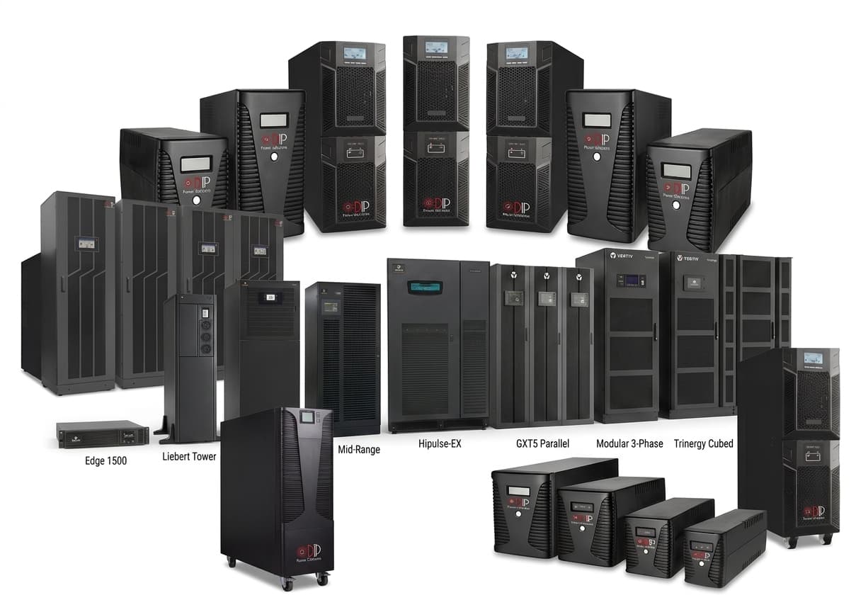 Single-phase and three-phase UPS systems
